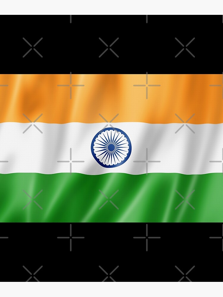 Poster for Sale mit Indien Flagge von coffeetea2020