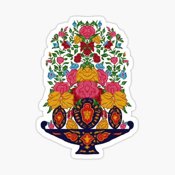 "Peshawar Flowers" Sticker for Sale by sameenashameed Redbubble