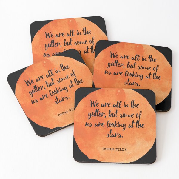 Item preview, Oscar Wilde - We are all in the gutter, but some of us are looking at the stars. designed and sold by SocraticQuotes.
