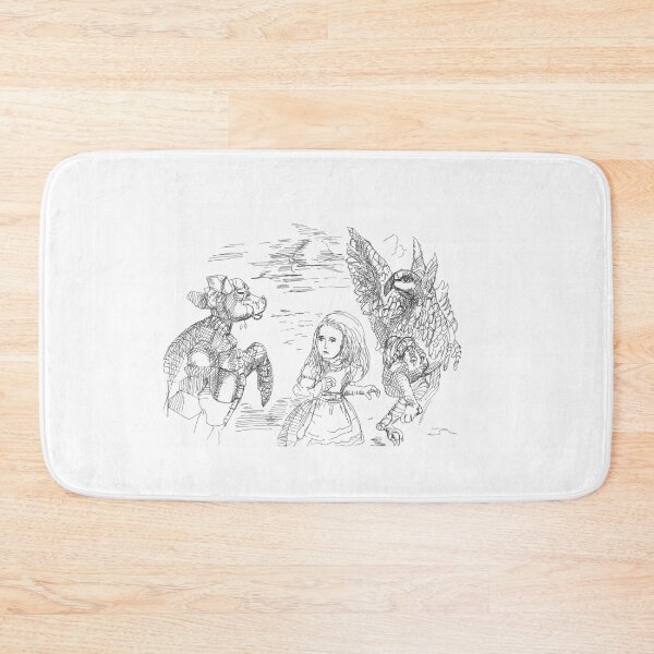 Item preview, Gryphon and Mock Turtle, Alice in Wonderland, TeresaTown at Redbubble, 2020 designed and sold by Mark Stansberry.