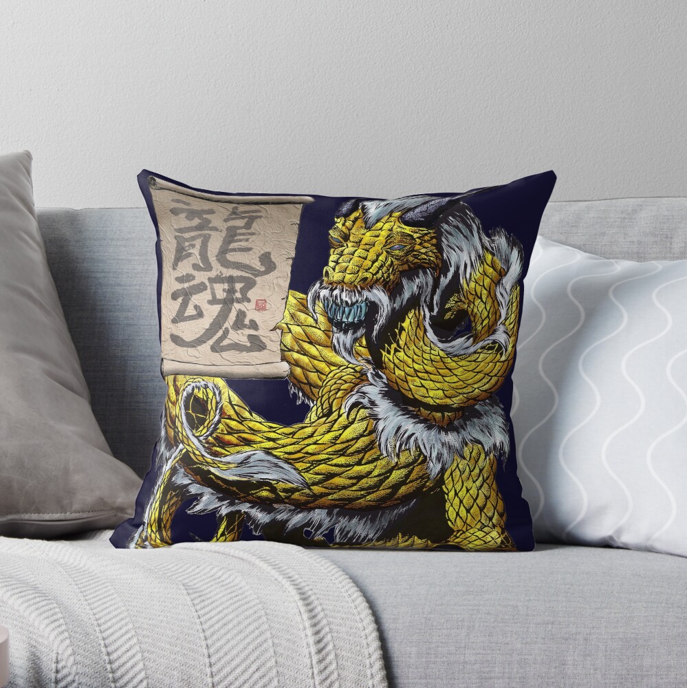 Spirit of the Dragon Throw Pillow