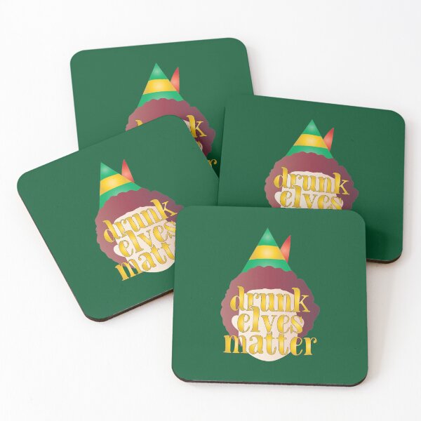 Item preview, Drunk Elves Matter Funny Alcohol Holiday Christmas Elf designed and sold by 9ine9.
