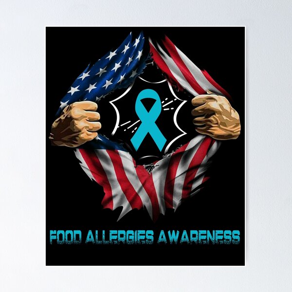 Item preview, Food Allergies Awareness American Flag designed and sold by ArangoaStore.