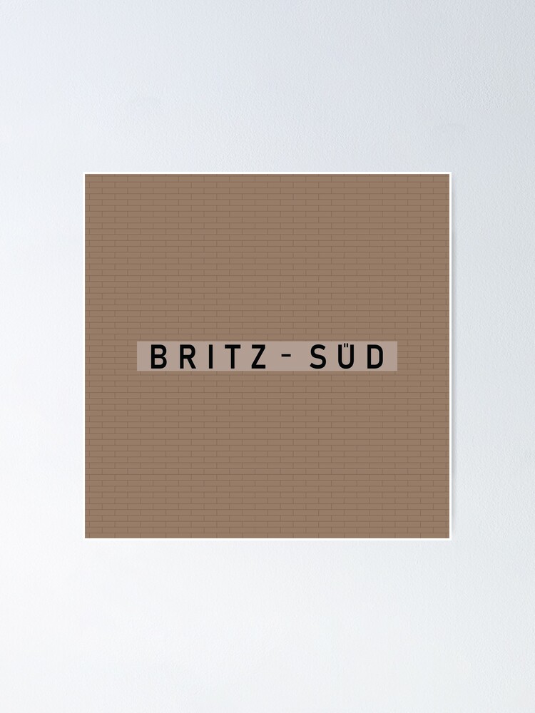 Alternate view of Britz-Süd Station Tiles (Berlin) Poster