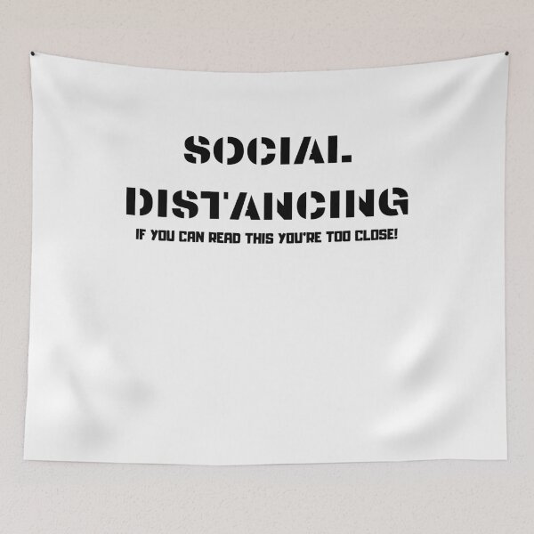 Item preview, SOCIAL DISTANCING GET BACK! designed and sold by Englishmistress.