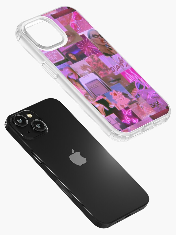 Coque iPhone avec l'œuvre « Pink aesthetic case » de l'artiste nouhy2008