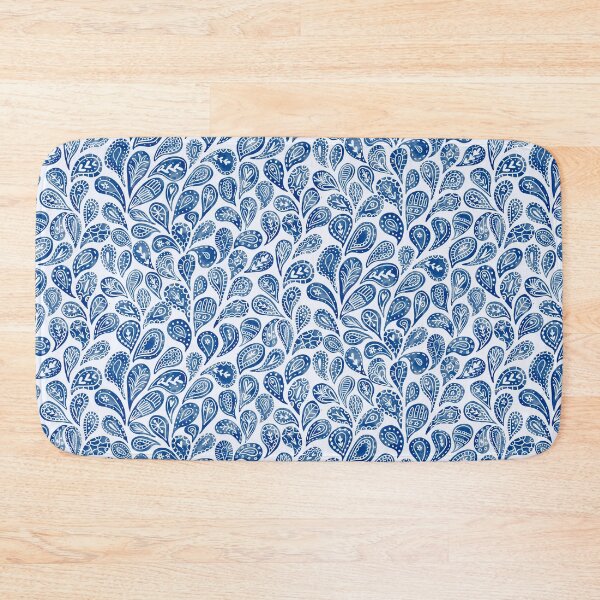 Item preview, Modern Blue Paisley Pattern designed and sold by creativinchi.