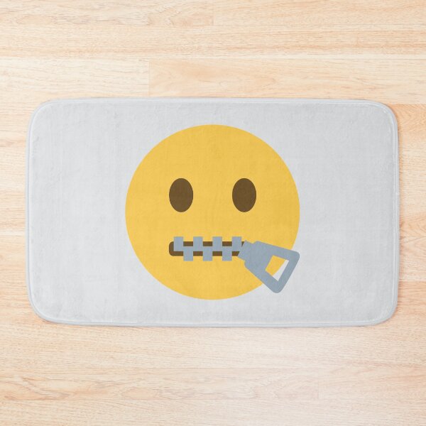 Item preview, Zipper Mouth Face designed and sold by Stitchmoji.