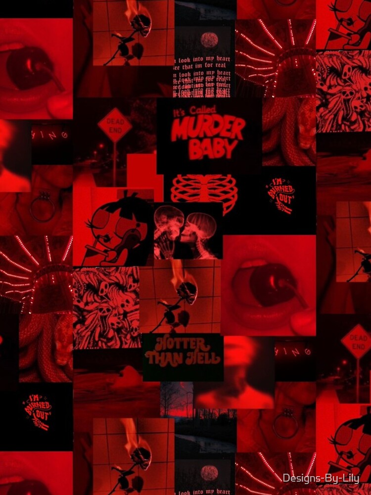 Red aesthetic phone case