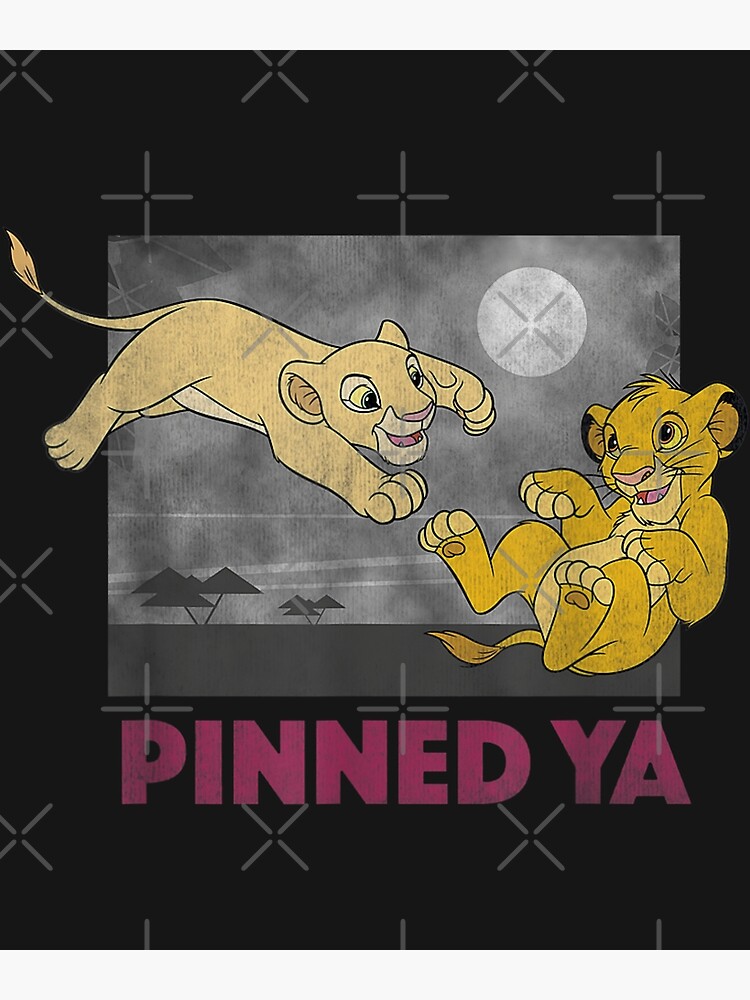 "Lion King Young Simba Nala Pinned Ya Graphic " Poster by LiuPing