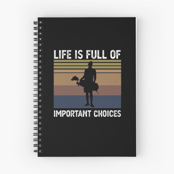 Item preview, life is full of important choices Funny Golf Gift designed and sold by CodingForTech.