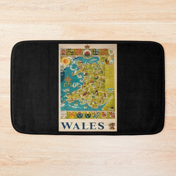 Item preview, retro Wales designed and sold by CorasPosters.