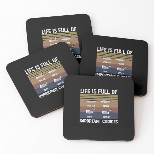 Item preview, life is full of important choices Funny Golf Gift designed and sold by CodingForTech.