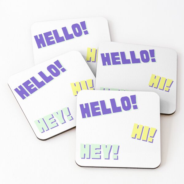 Item preview, Hello! Hi! Hey! designed and sold by Colorful Misfits.
