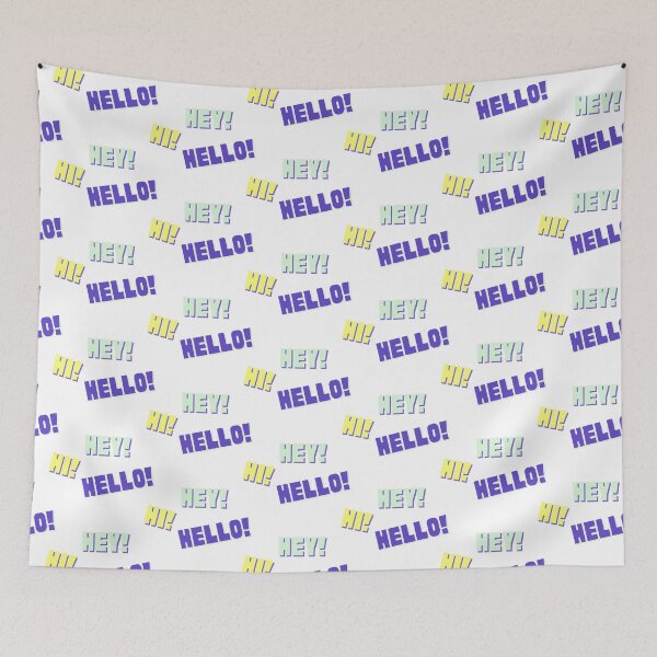 Item preview, Hello! Hi! Hey! designed and sold by Colorful Misfits.