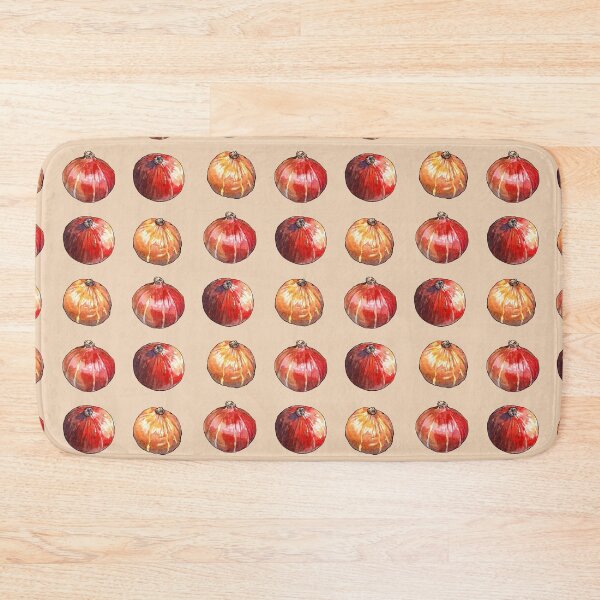 Artikelvorschau, Red Kuri Squash Aquarell Muster - Beige Edition entworfen und verkauft von AquarellChill.