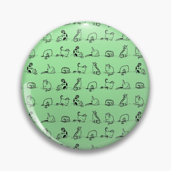 Item preview, Cats Yoga Class On Pale Green | Cat Yoga designed and sold by SerendipityNow.