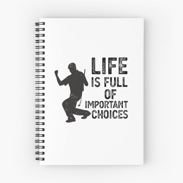Item preview, life is full of important choices Funny Golf Gift designed and sold by CodingForTech.