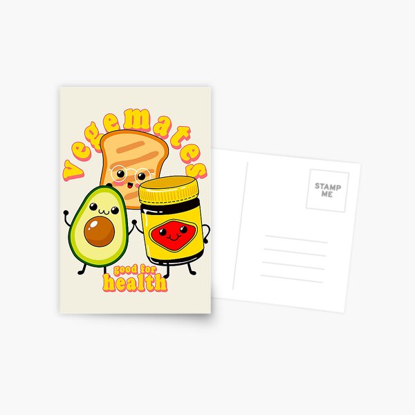 Item preview,  Vegemite and Friends - Vegemates - Cute Vegetarian Spread - Avocado - Toast - Australia designed and sold by Nossikko.