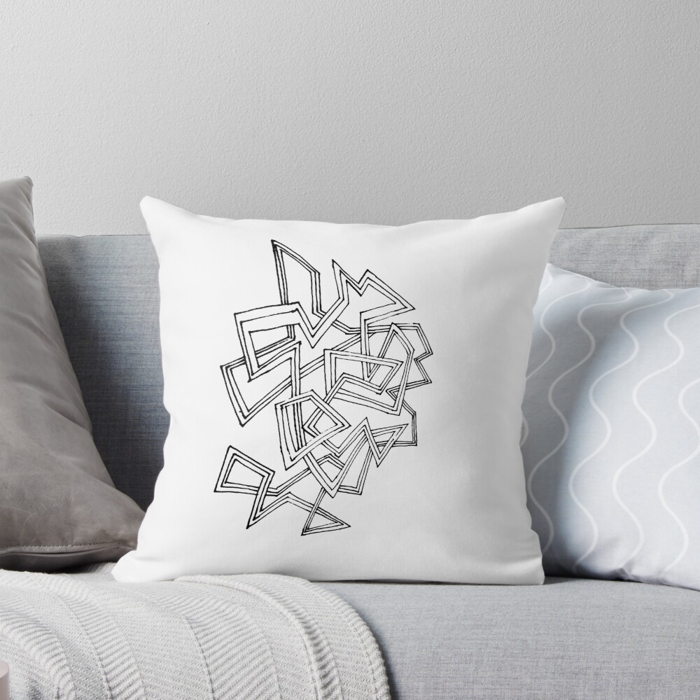 Item preview, Throw Pillow designed and sold by badlydrawnbabe.
