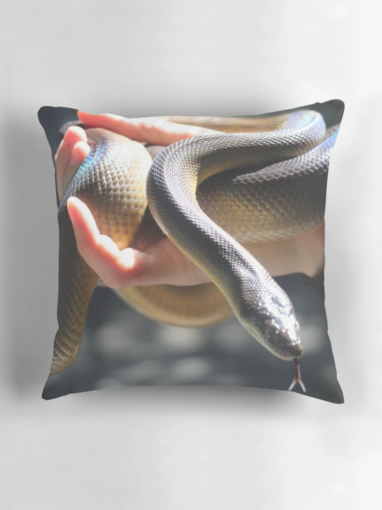 Thumbnail 3 of 4, Pillow, Water Python designed and sold by EmmaCoops.