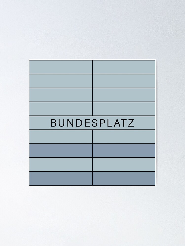 Alternate view of Bundesplatz Station Tiles (Berlin) Poster