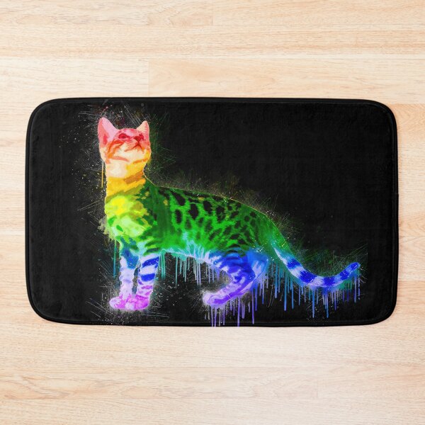 Item preview, Rainbow Pussy Cat designed and sold by TheBearandBunny.