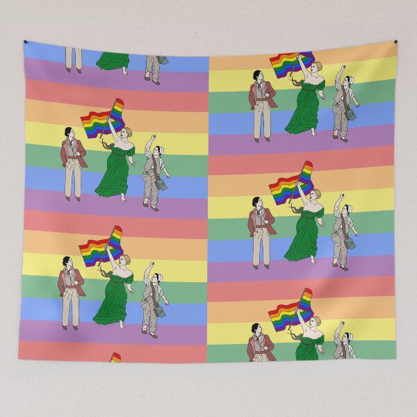 Item preview, Portrait leading the people in Rainbow  designed and sold by drowned-twice.
