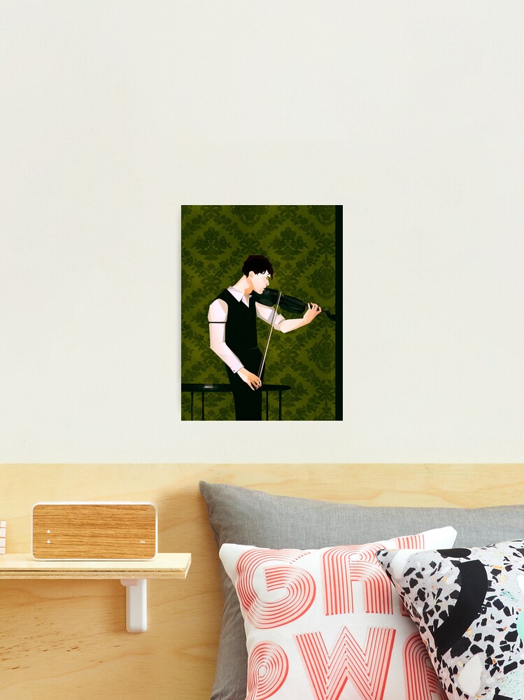 Photographic Print, Sherlock With Violin |  designed and sold by modHero