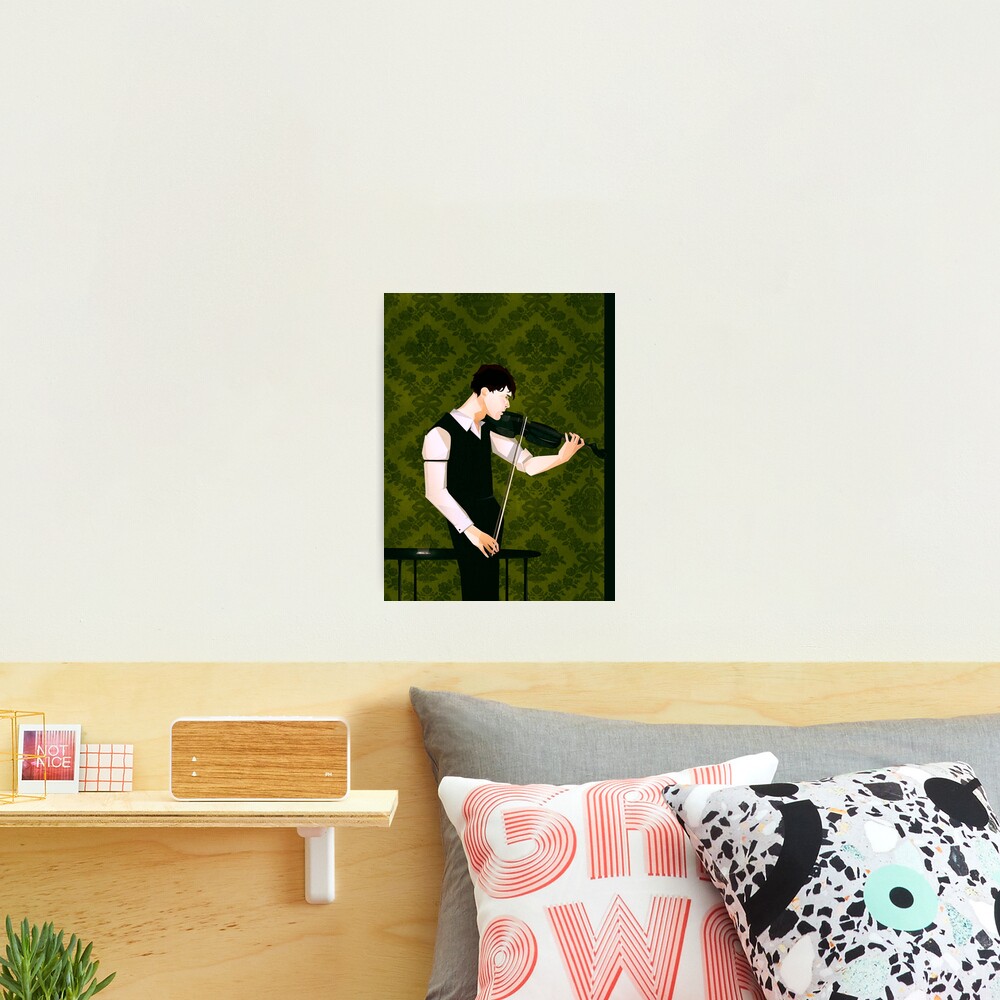 Sherlock With Violin | Photographic Print