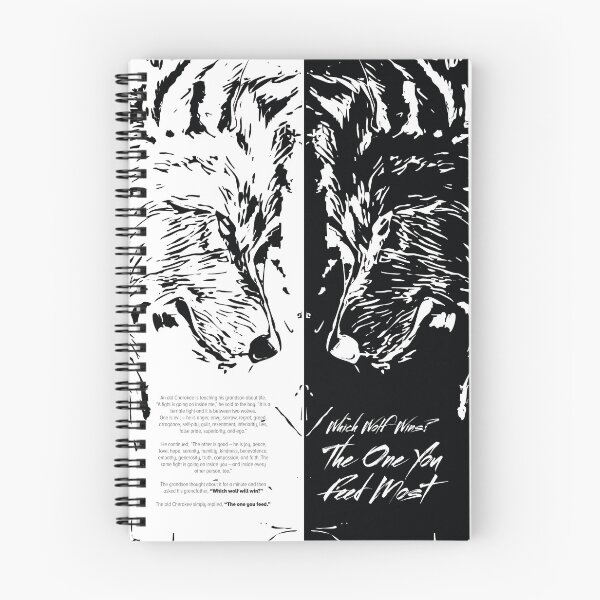 Item preview, 2 Wolf Cherokee Legend Two Wolves With Story designed and sold by graphicjunction.