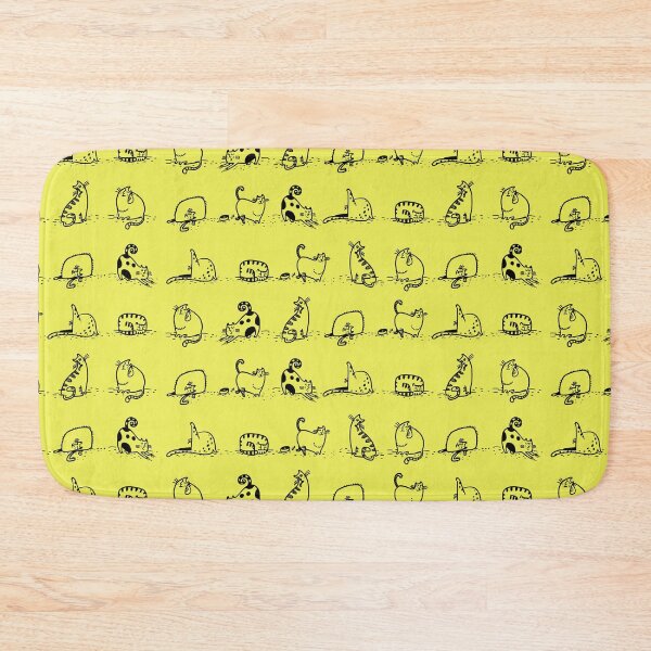 Item preview, Cats Yoga Class On Yellow | Cat Yoga designed and sold by SerendipityNow.