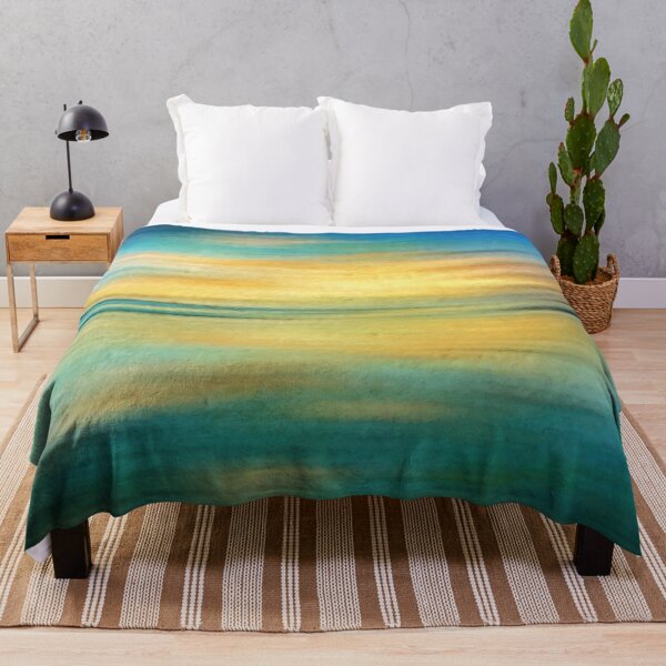 Item preview, Nice Impressionism Sunset on Beach With Blue Yellow and Orange Sky designed and sold by AlanPhotoArt.