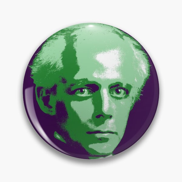 Item preview, Béla Bartók Green Purple Portrait designed and sold by zavadadesigns.
