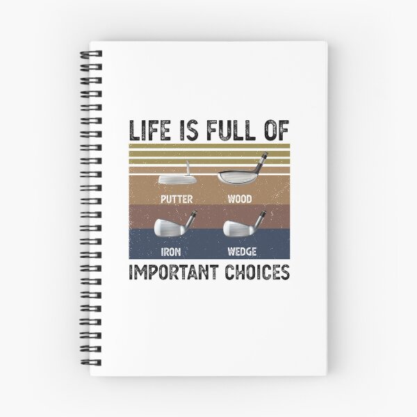 Item preview,  life is full of important choices Funny Golf Gift designed and sold by CodingForTech.