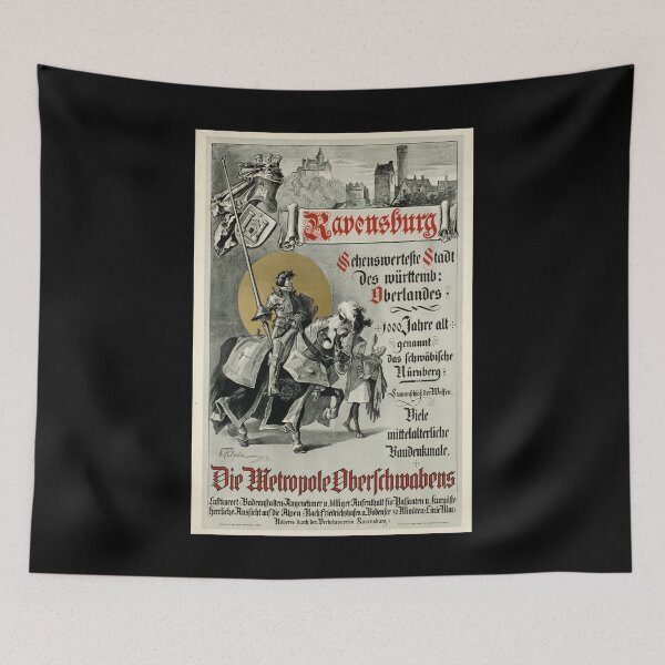 Item preview, retro ravensburg die metropole oberschwabens designed and sold by CorasPosters.