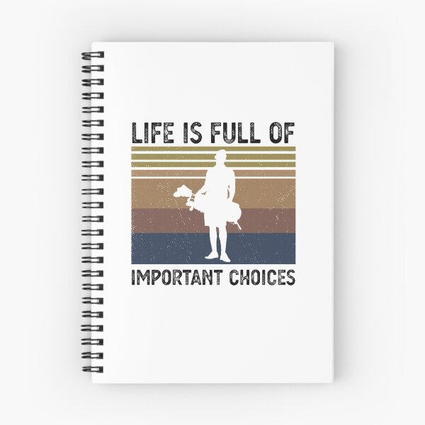 Item preview, life is full of important choices Funny Golf Gift designed and sold by CodingForTech.