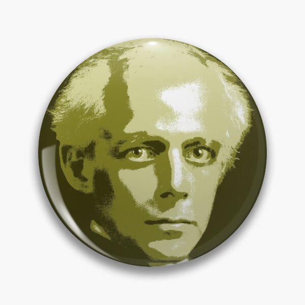 Item preview, Béla Bartók Olive Green Portrait designed and sold by zavadadesigns.