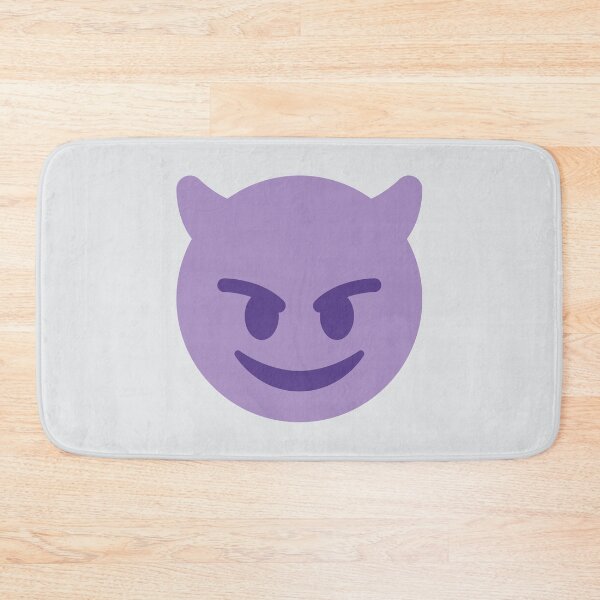 Item preview, Smiling Face With Horns designed and sold by Stitchmoji.
