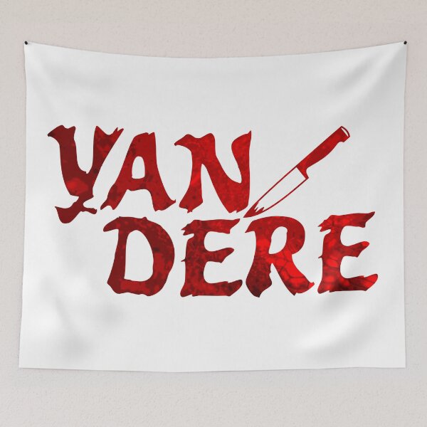 Item preview, Yandere Bloody Sign Lettering with Knife Anime Otaku designed and sold by Crapt.