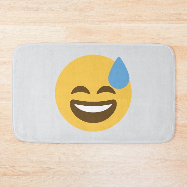 Item preview, Grinning Face With Sweat designed and sold by Stitchmoji.