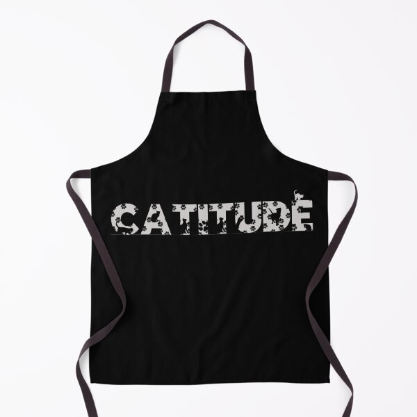 Item preview, Gray Catitude With Black Pawprints On Black | Cat Font designed and sold by SerendipityNow.