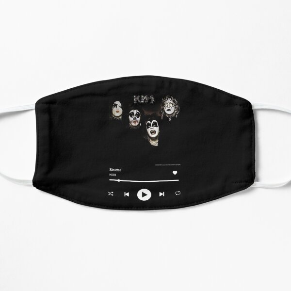 Strutter Kiss Album Music Player Dark Flat Mask