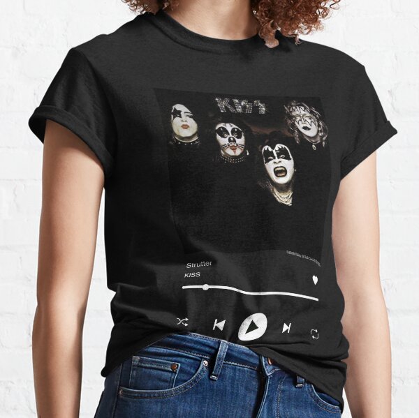 Strutter Kiss Album Music Player Dark Classic T-Shirt