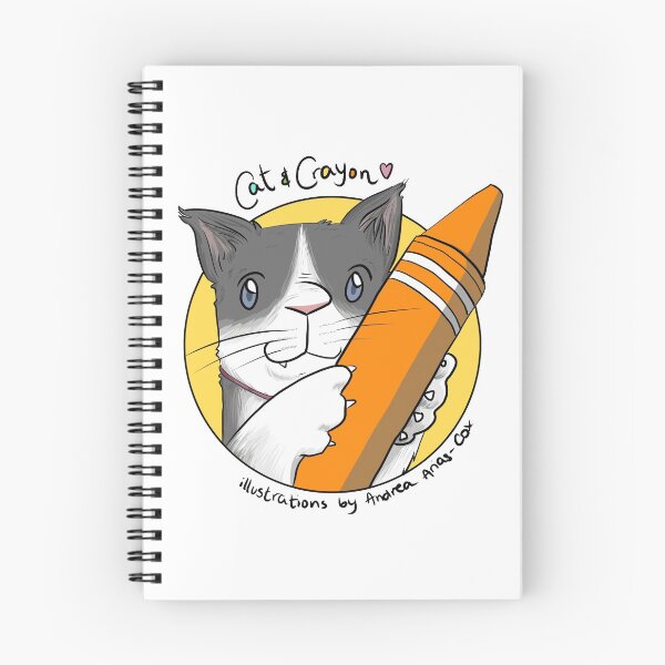 Item preview, Kitty hugging crayon designed and sold by catandcrayon.