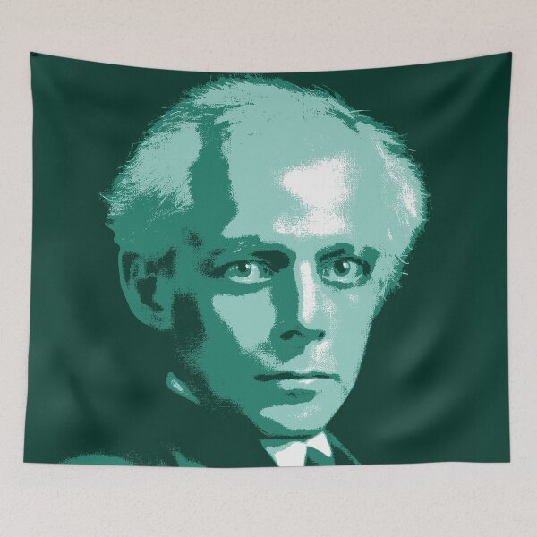 Item preview, Béla Bartók Teal Portrait designed and sold by zavadadesigns.