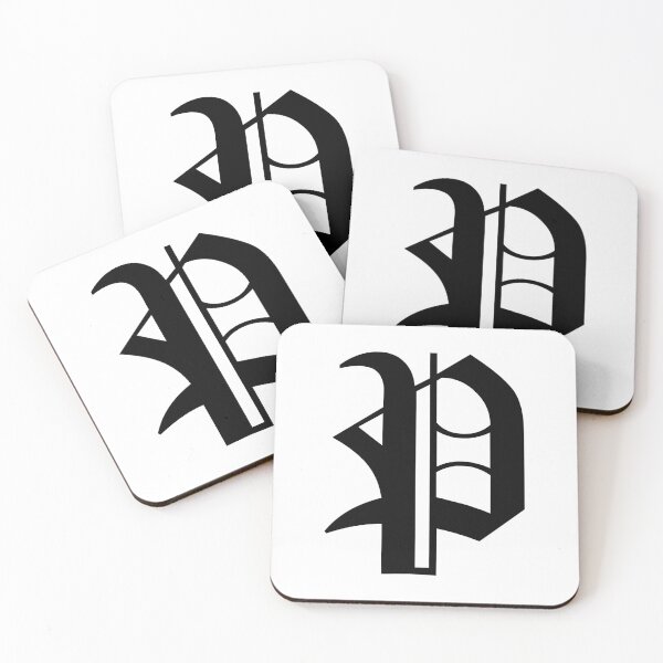Item preview, P – Old English Initial Black Letter P designed and sold by Typeglyphs.