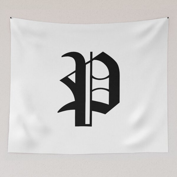 Item preview, P – Old English Initial Black Letter P designed and sold by Typeglyphs.