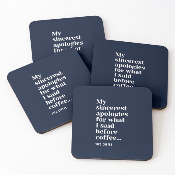 Item preview, My sincerest apologies for what I said before coffee. designed and sold by CoffeeCupLife2.