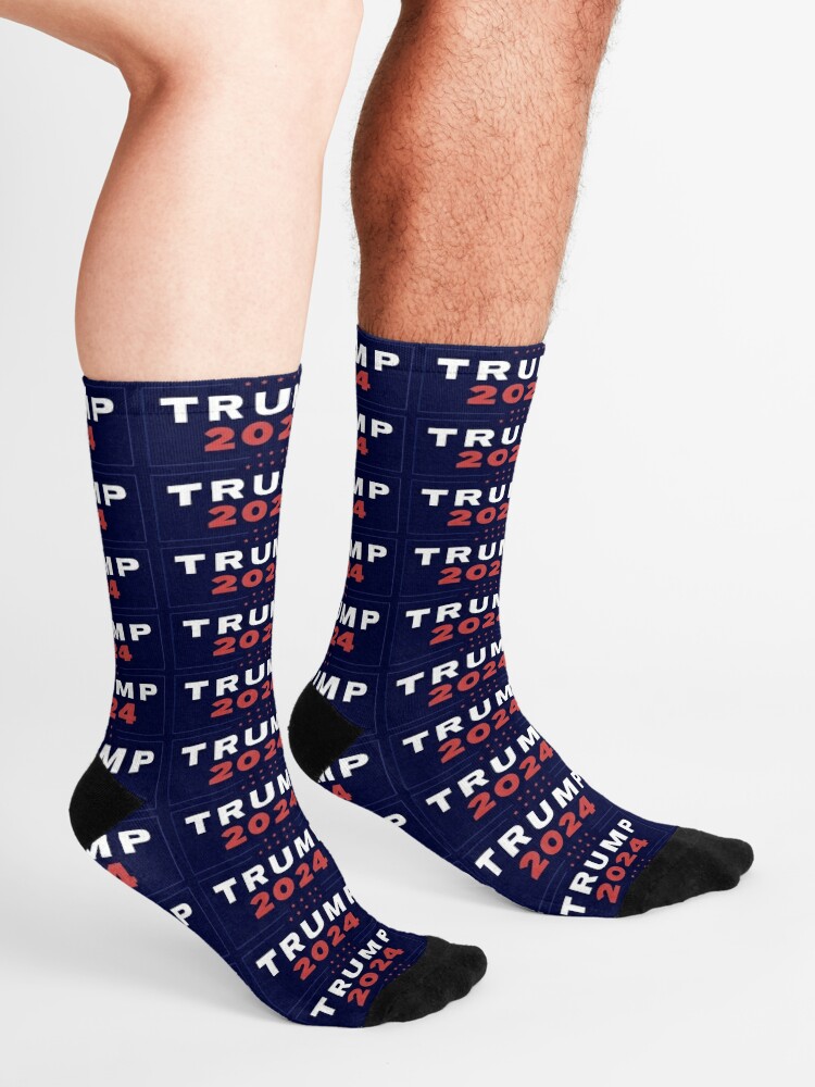 "Trump 2024" Socks by apricottees Redbubble